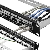 Amazon.co.jp: Rapinkパッチパネル 24ポート Cat6A インラインキー